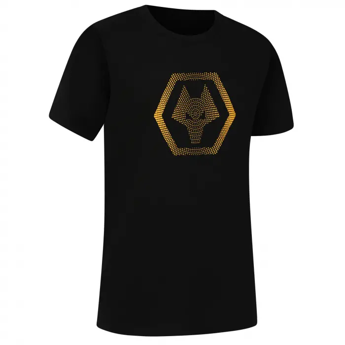 Wolverhampton Wanderers Store | Shop Official Gradient Logo T-Shirt – Black – Junior Wolves Gear